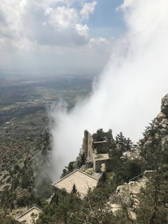 Buffavento Castle in the clouds
