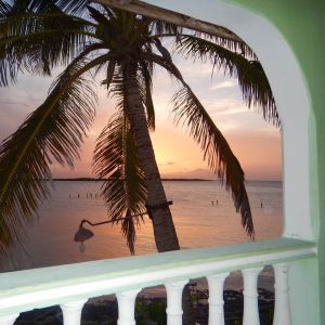 Sunset from the balcony, Playa los Cocos Cuba
