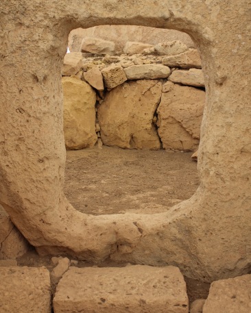 Mnajdra megalith temple doorway