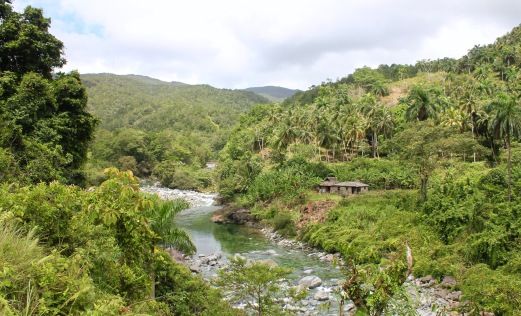 To a river view near Baracoa Cuba