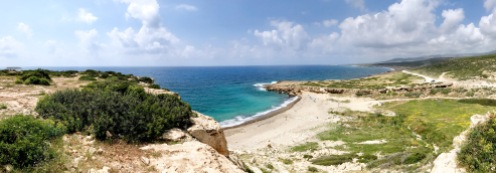 Wild beach on Akamas peninsula Cyprus