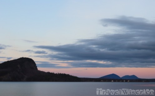 Moosehead Lake at dusk