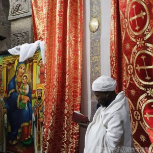 An Ethiopian priest in Lalibela